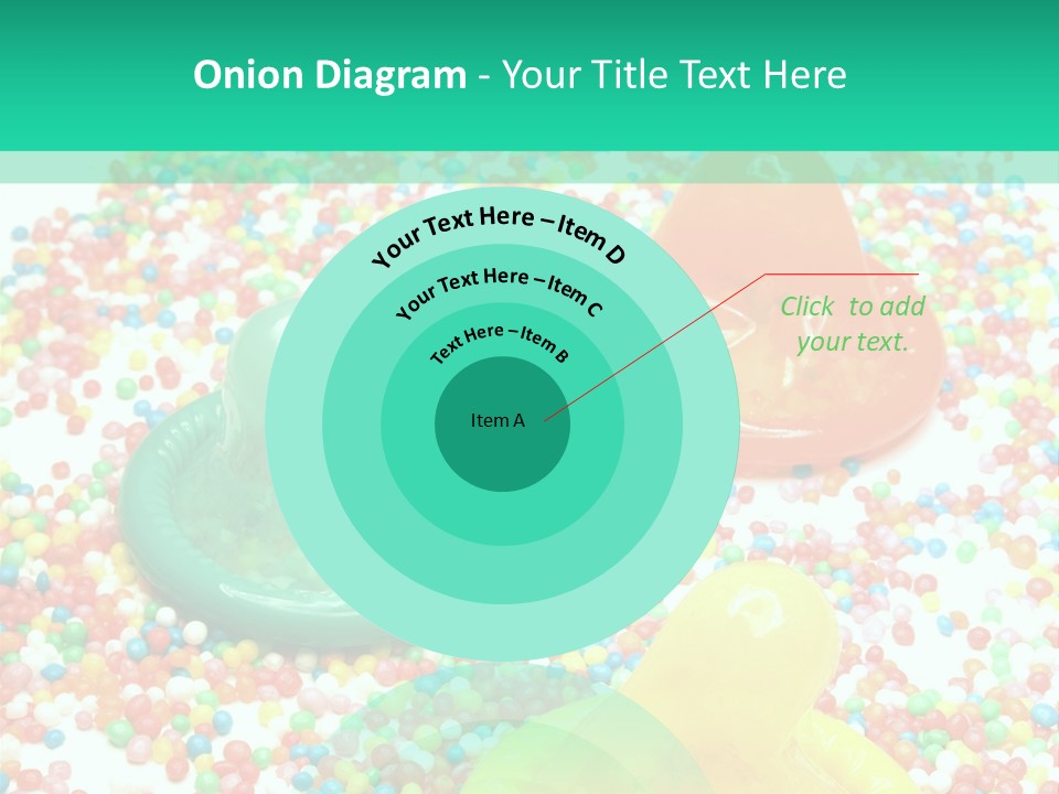 A Group Of Gummy Bears Sitting On Top Of A Pile Of Sprinkle PowerPoint Template