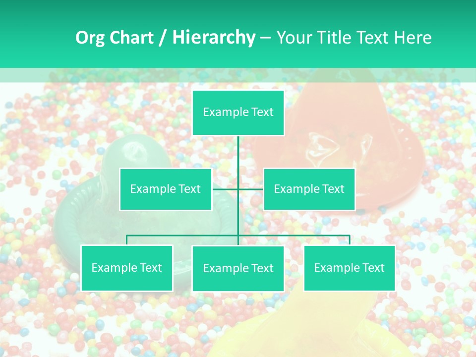 A Group Of Gummy Bears Sitting On Top Of A Pile Of Sprinkle PowerPoint Template