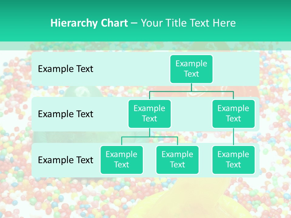 A Group Of Gummy Bears Sitting On Top Of A Pile Of Sprinkle PowerPoint Template