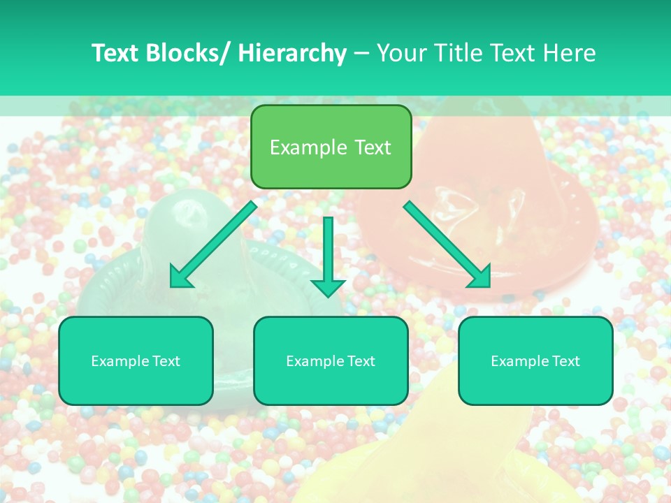A Group Of Gummy Bears Sitting On Top Of A Pile Of Sprinkle PowerPoint Template