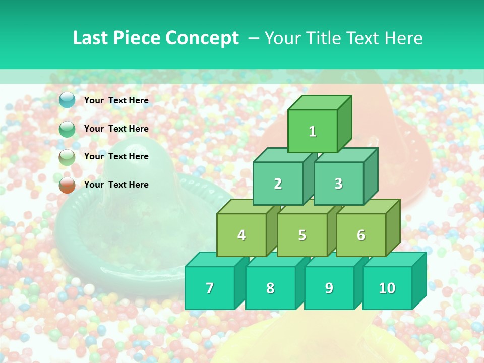 A Group Of Gummy Bears Sitting On Top Of A Pile Of Sprinkle PowerPoint Template