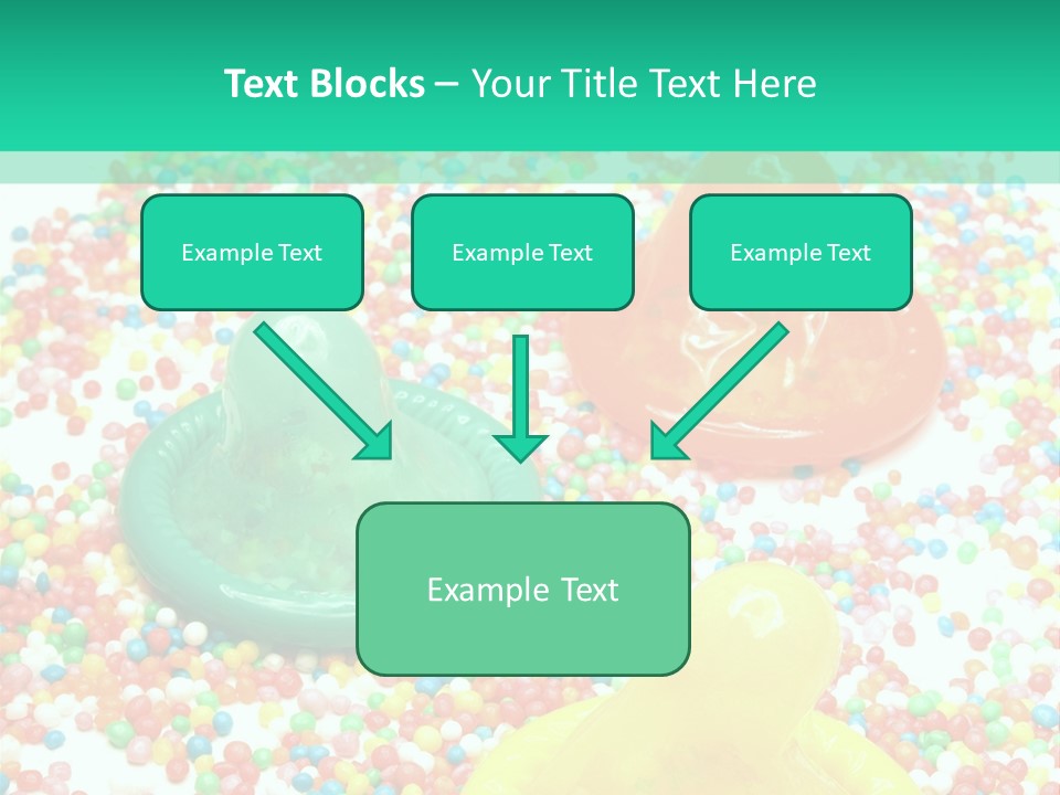 A Group Of Gummy Bears Sitting On Top Of A Pile Of Sprinkle PowerPoint Template