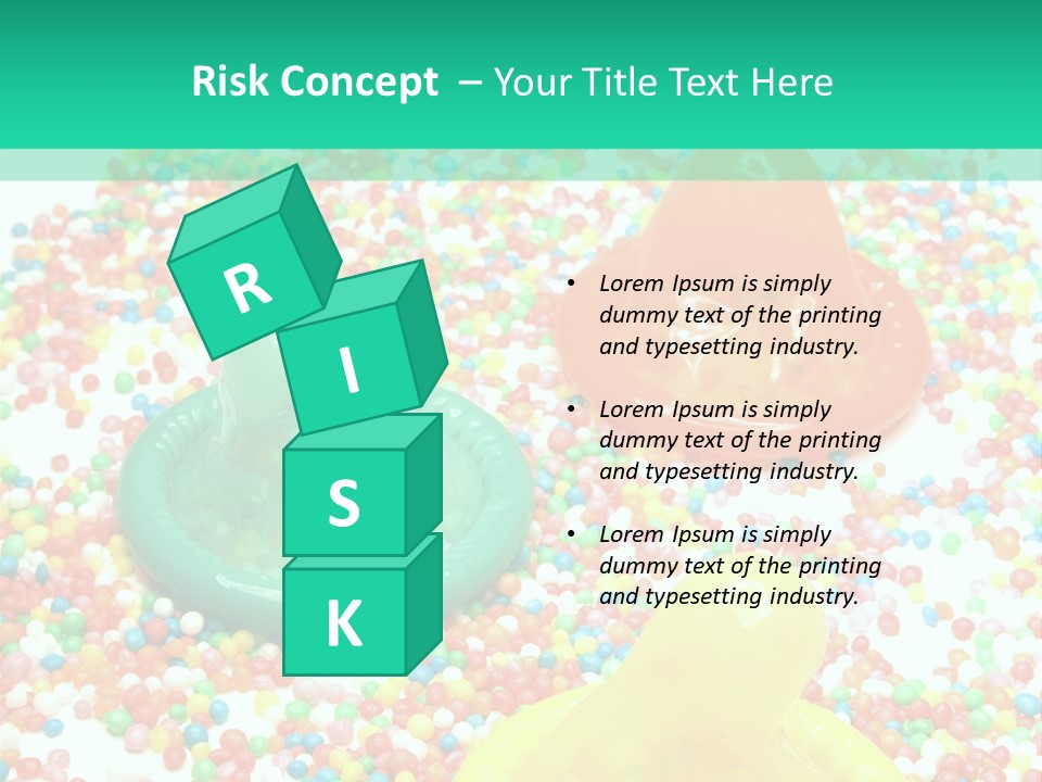 A Group Of Gummy Bears Sitting On Top Of A Pile Of Sprinkle PowerPoint Template