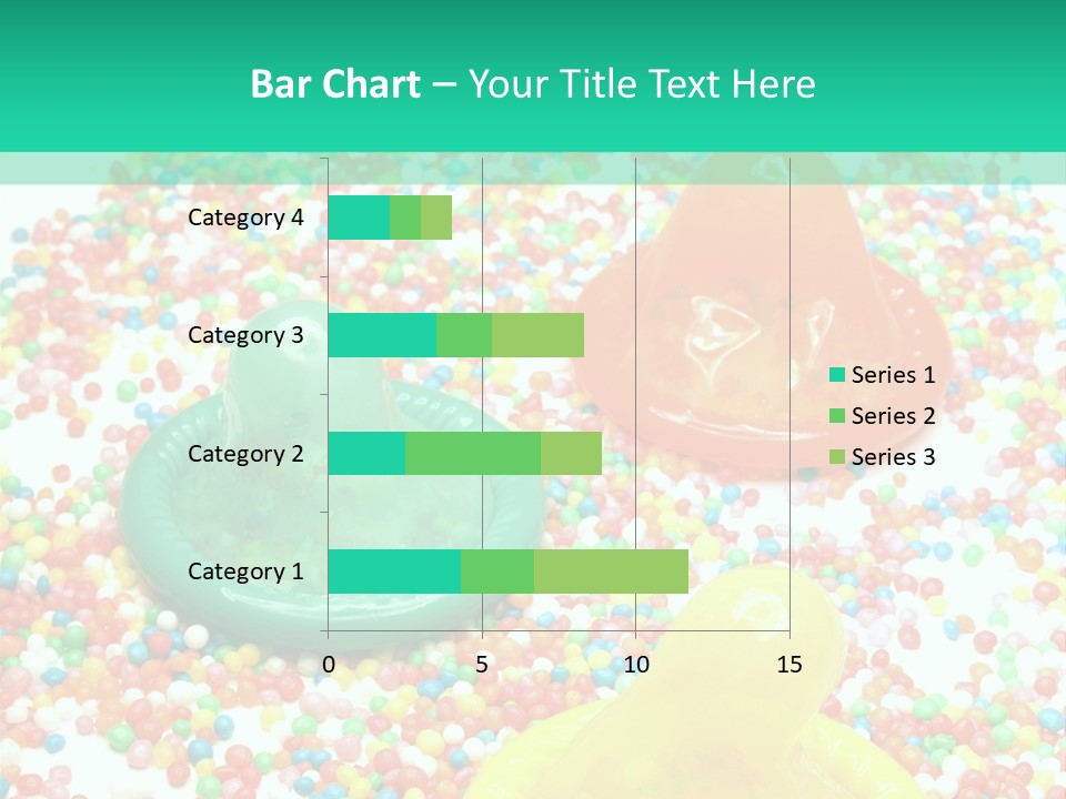 A Group Of Gummy Bears Sitting On Top Of A Pile Of Sprinkle PowerPoint Template