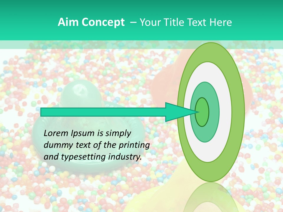 A Group Of Gummy Bears Sitting On Top Of A Pile Of Sprinkle PowerPoint Template