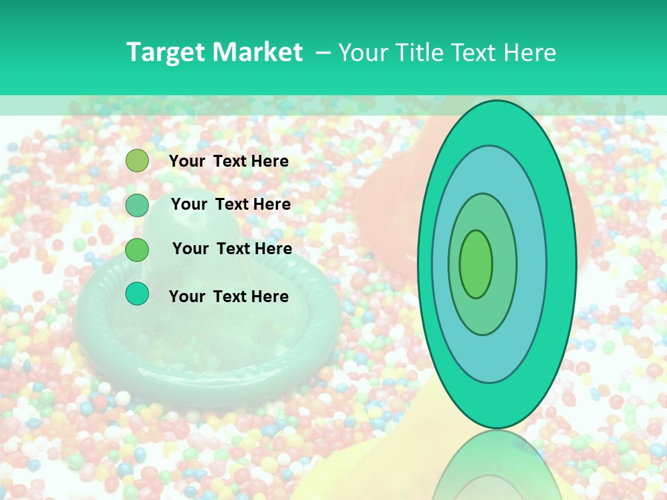 A Group Of Gummy Bears Sitting On Top Of A Pile Of Sprinkle PowerPoint Template