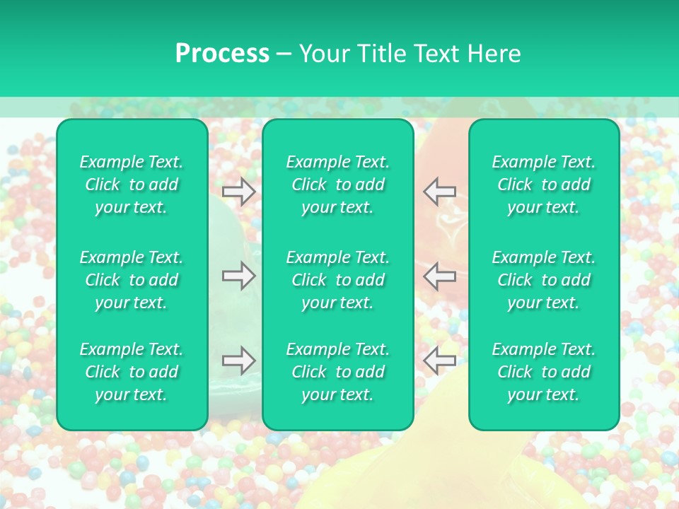 A Group Of Gummy Bears Sitting On Top Of A Pile Of Sprinkle PowerPoint Template