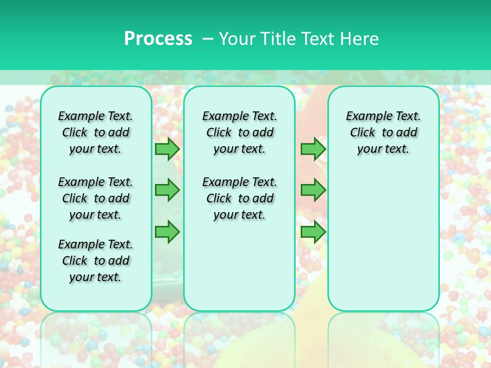 A Group Of Gummy Bears Sitting On Top Of A Pile Of Sprinkle PowerPoint Template