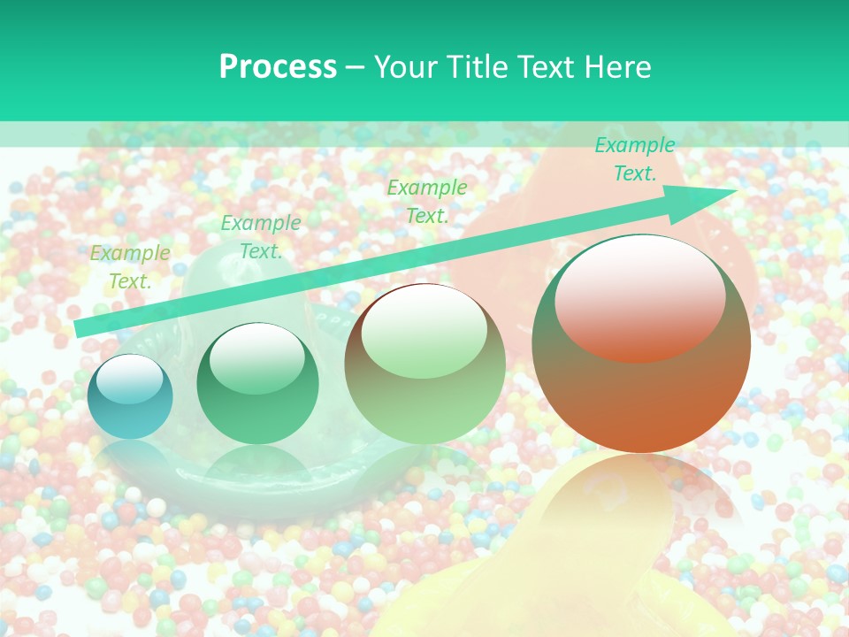 A Group Of Gummy Bears Sitting On Top Of A Pile Of Sprinkle PowerPoint Template