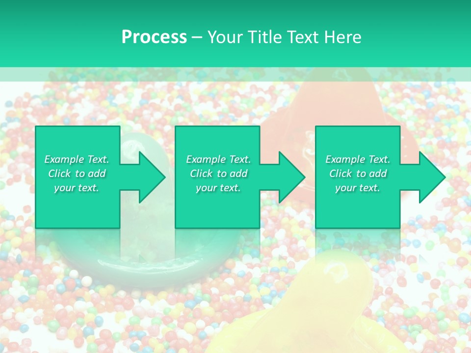 A Group Of Gummy Bears Sitting On Top Of A Pile Of Sprinkle PowerPoint Template