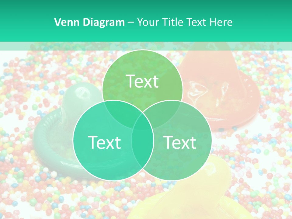 A Group Of Gummy Bears Sitting On Top Of A Pile Of Sprinkle PowerPoint Template