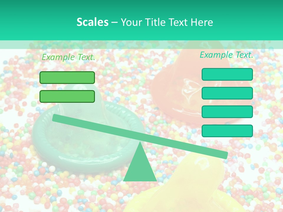 A Group Of Gummy Bears Sitting On Top Of A Pile Of Sprinkle PowerPoint Template