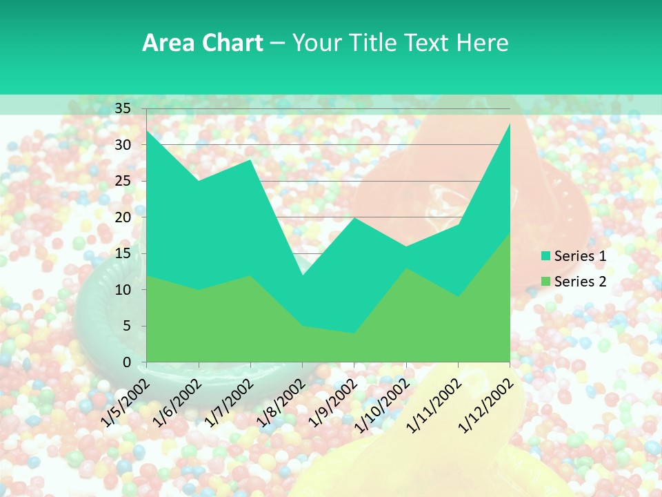 A Group Of Gummy Bears Sitting On Top Of A Pile Of Sprinkle PowerPoint Template