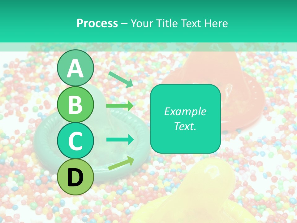 A Group Of Gummy Bears Sitting On Top Of A Pile Of Sprinkle PowerPoint Template