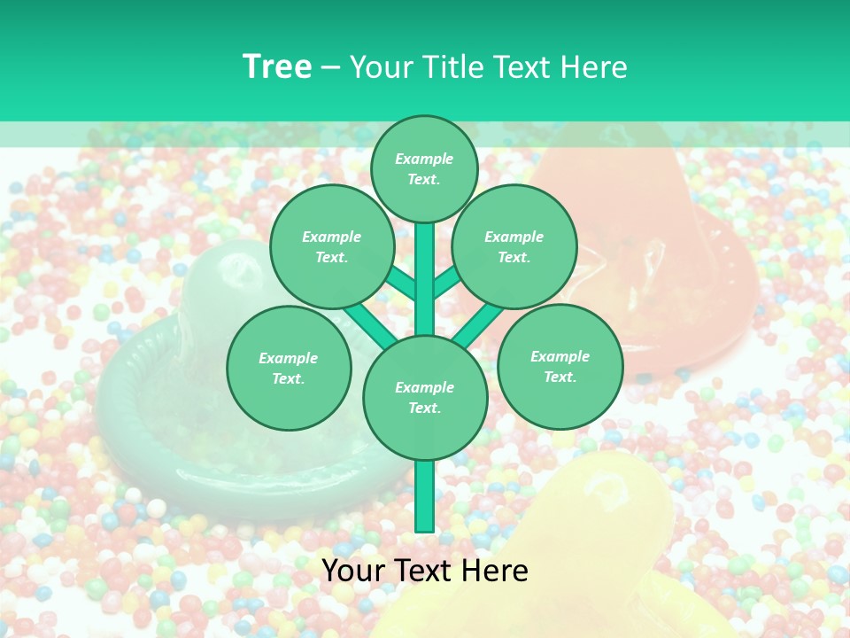 A Group Of Gummy Bears Sitting On Top Of A Pile Of Sprinkle PowerPoint Template