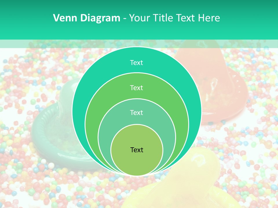 A Group Of Gummy Bears Sitting On Top Of A Pile Of Sprinkle PowerPoint Template