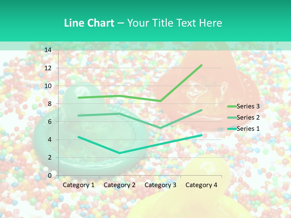 A Group Of Gummy Bears Sitting On Top Of A Pile Of Sprinkle PowerPoint Template