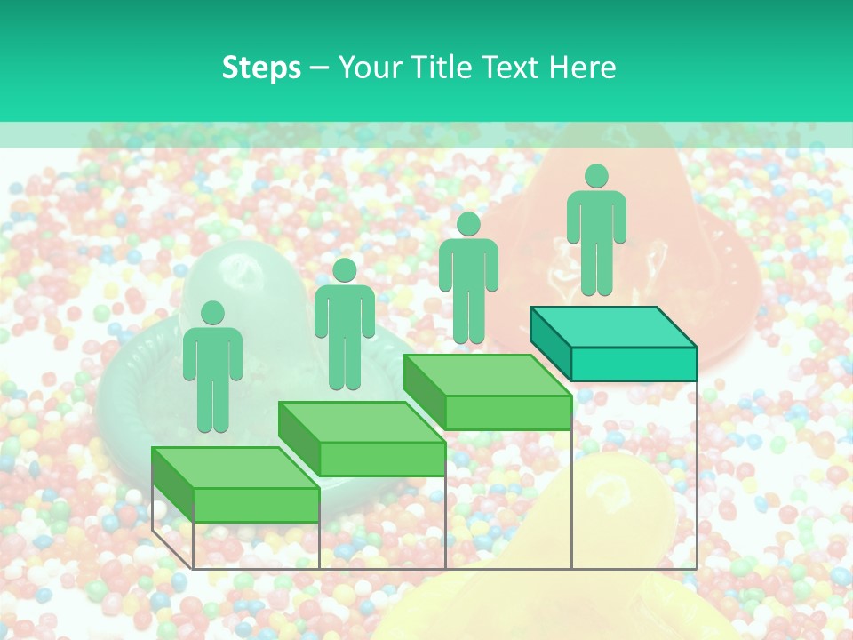 A Group Of Gummy Bears Sitting On Top Of A Pile Of Sprinkle PowerPoint Template