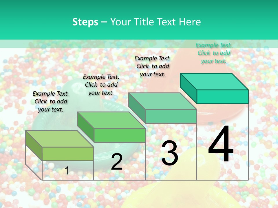 A Group Of Gummy Bears Sitting On Top Of A Pile Of Sprinkle PowerPoint Template