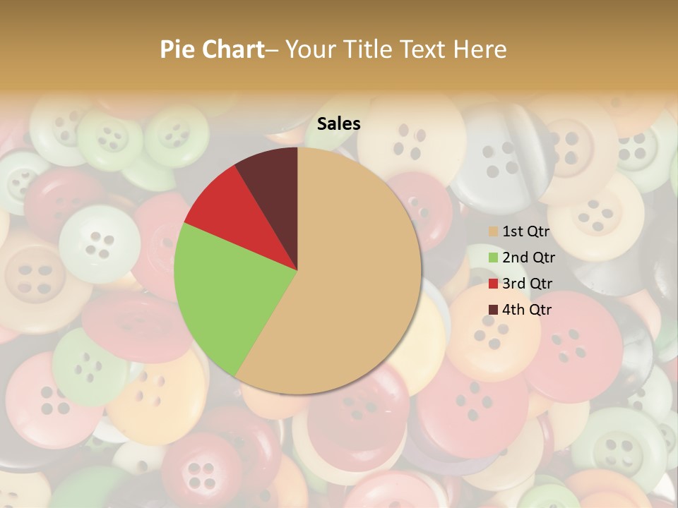 A Pile Of Colorful Buttons With The Words Name Of Presentation PowerPoint Template