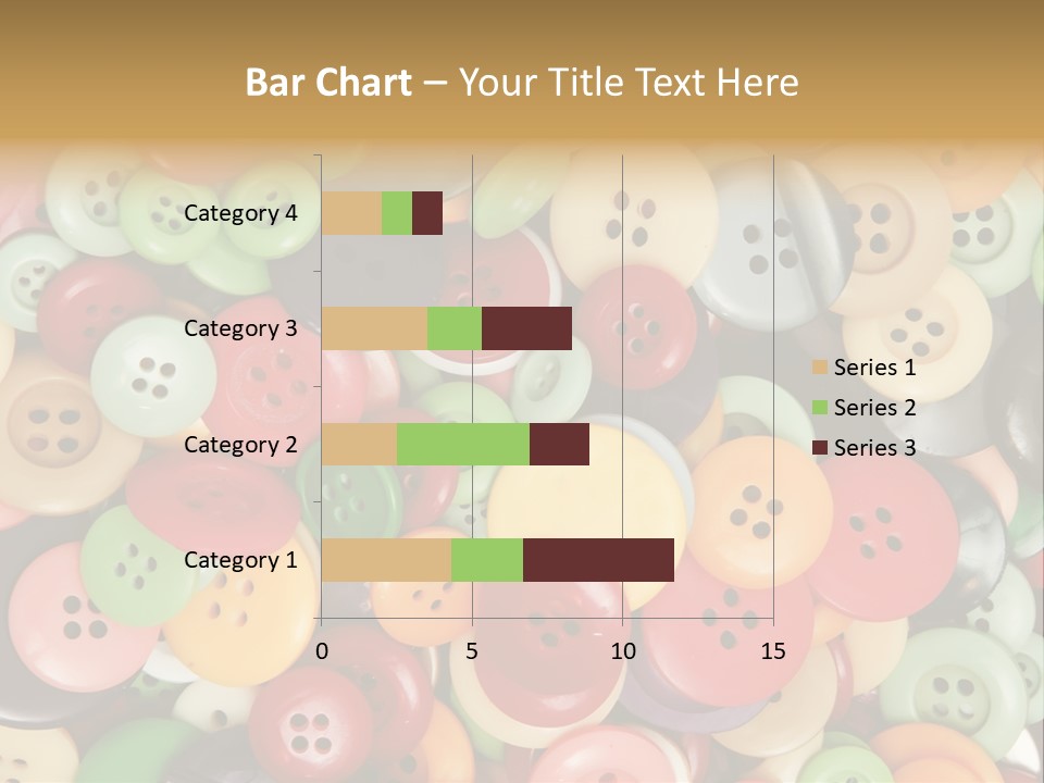 A Pile Of Colorful Buttons With The Words Name Of Presentation PowerPoint Template