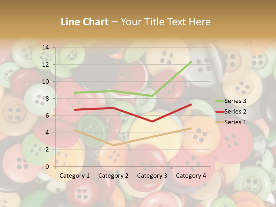 A Pile Of Colorful Buttons With The Words Name Of Presentation PowerPoint Template