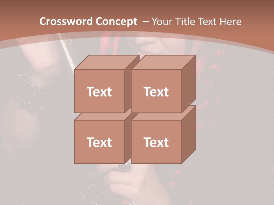 A Woman With Red Hair Holding A Sword PowerPoint Template