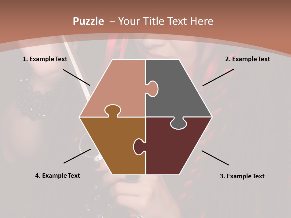 A Woman With Red Hair Holding A Sword PowerPoint Template