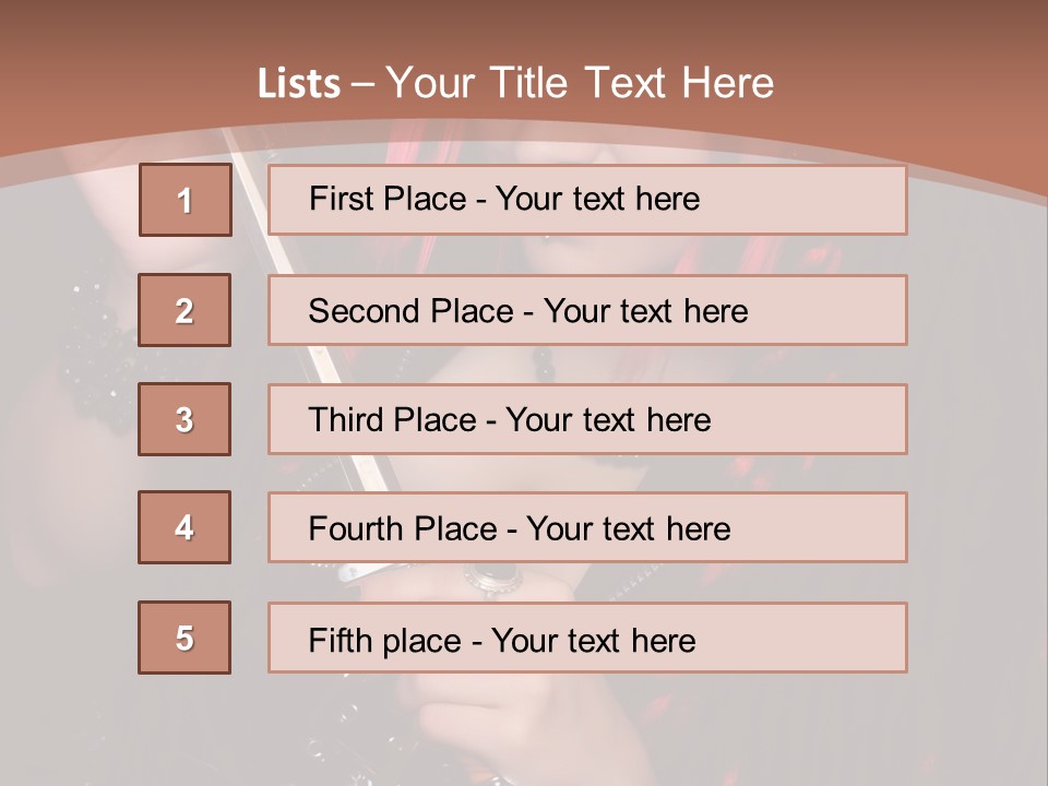 A Woman With Red Hair Holding A Sword PowerPoint Template