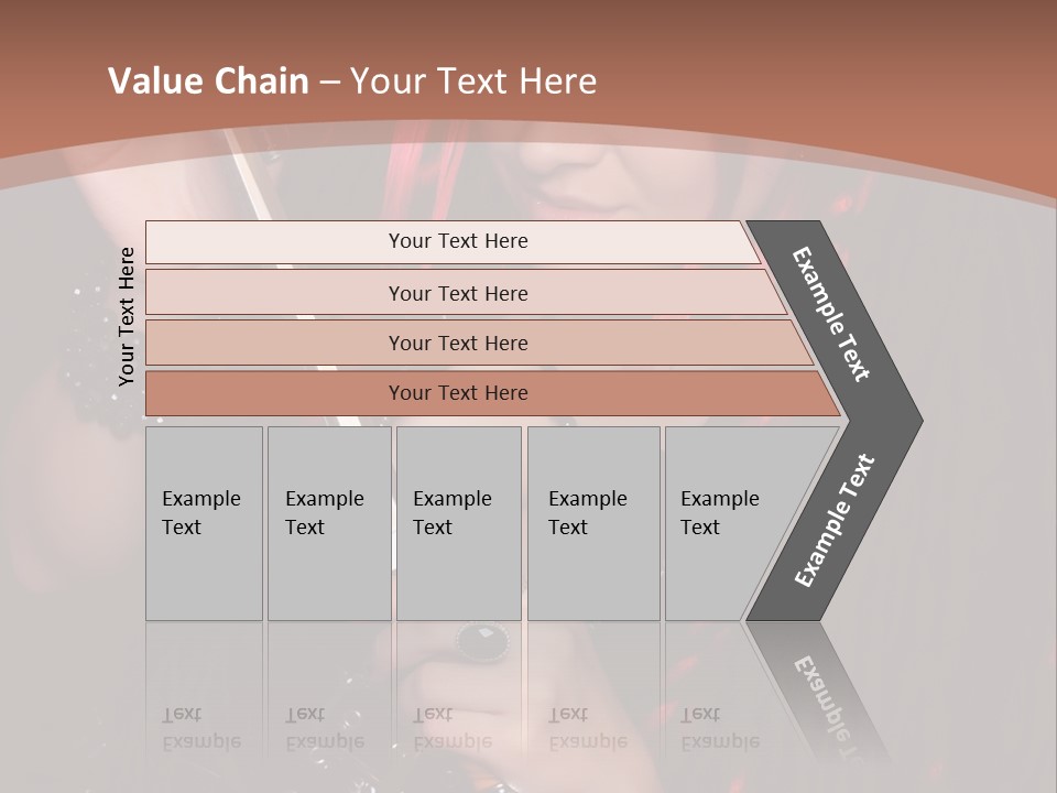 A Woman With Red Hair Holding A Sword PowerPoint Template