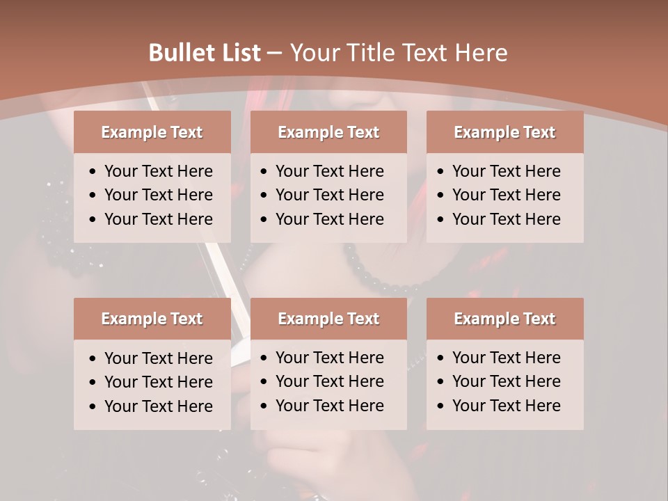 A Woman With Red Hair Holding A Sword PowerPoint Template