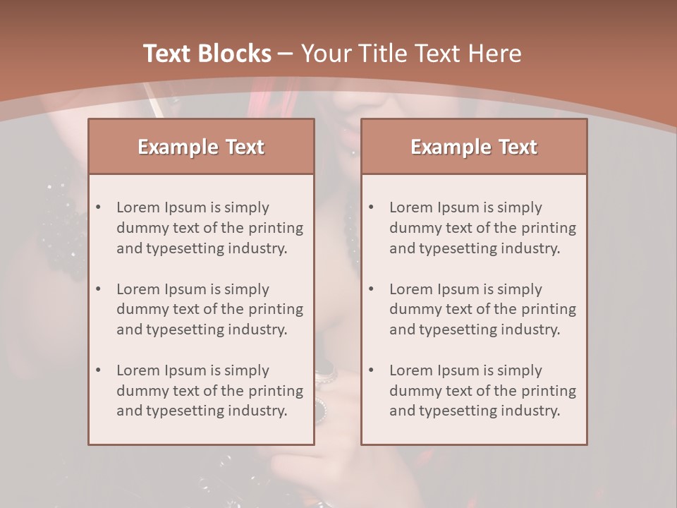 A Woman With Red Hair Holding A Sword PowerPoint Template