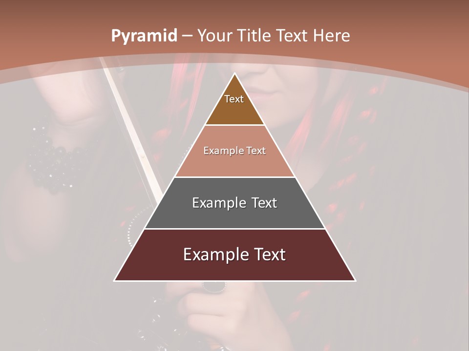 A Woman With Red Hair Holding A Sword PowerPoint Template