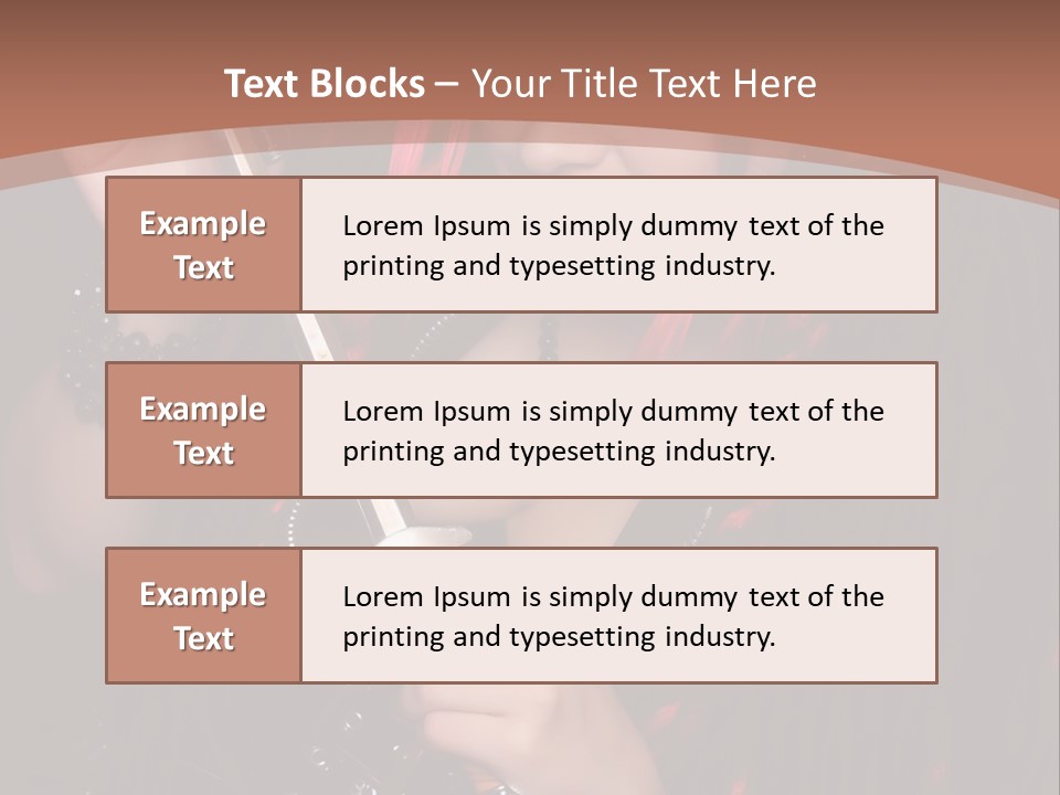 A Woman With Red Hair Holding A Sword PowerPoint Template