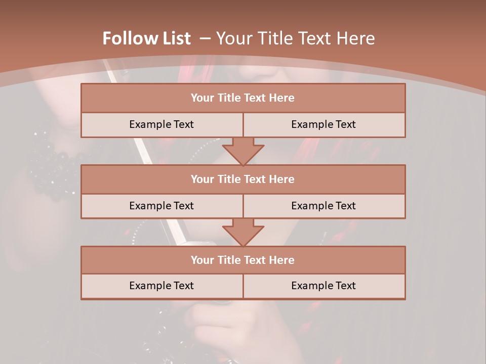 A Woman With Red Hair Holding A Sword PowerPoint Template