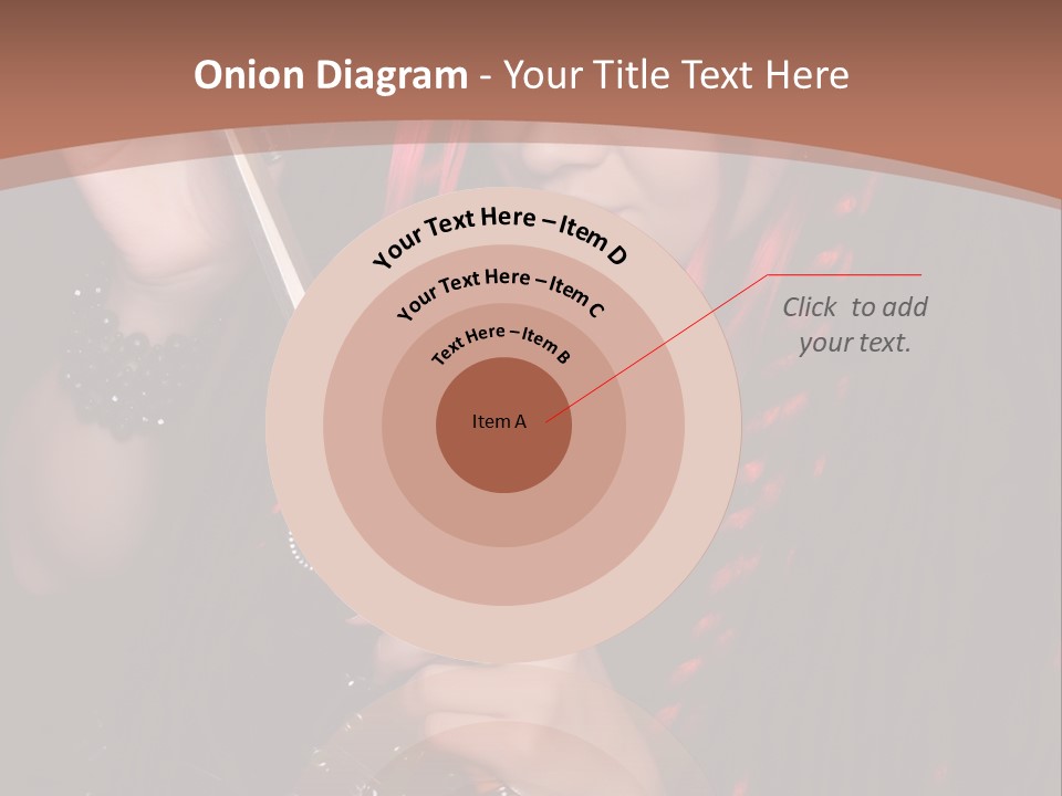 A Woman With Red Hair Holding A Sword PowerPoint Template