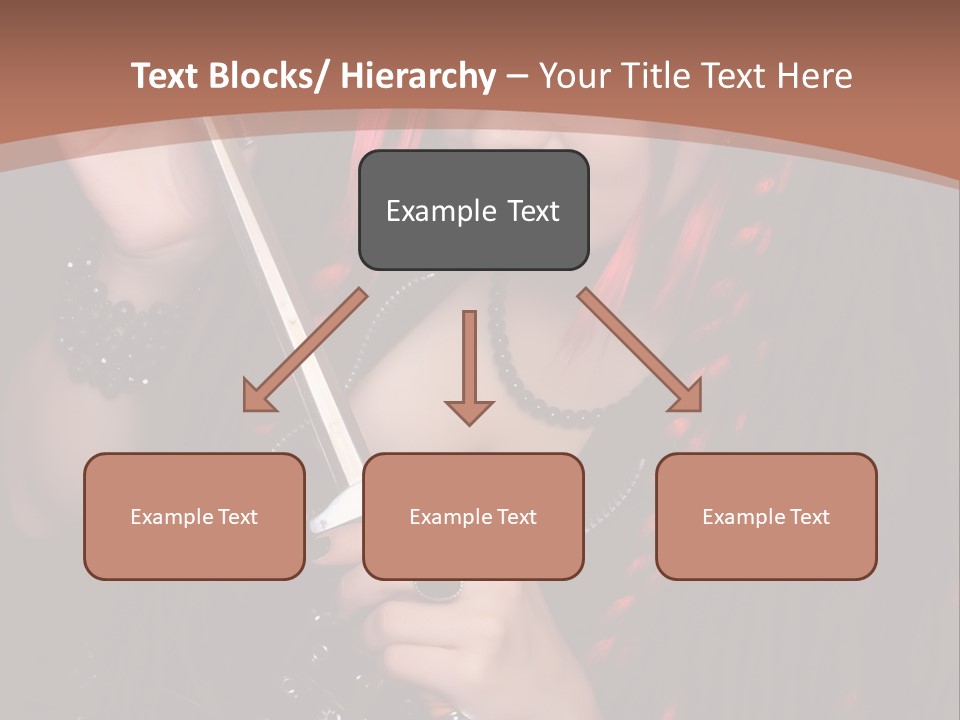 A Woman With Red Hair Holding A Sword PowerPoint Template