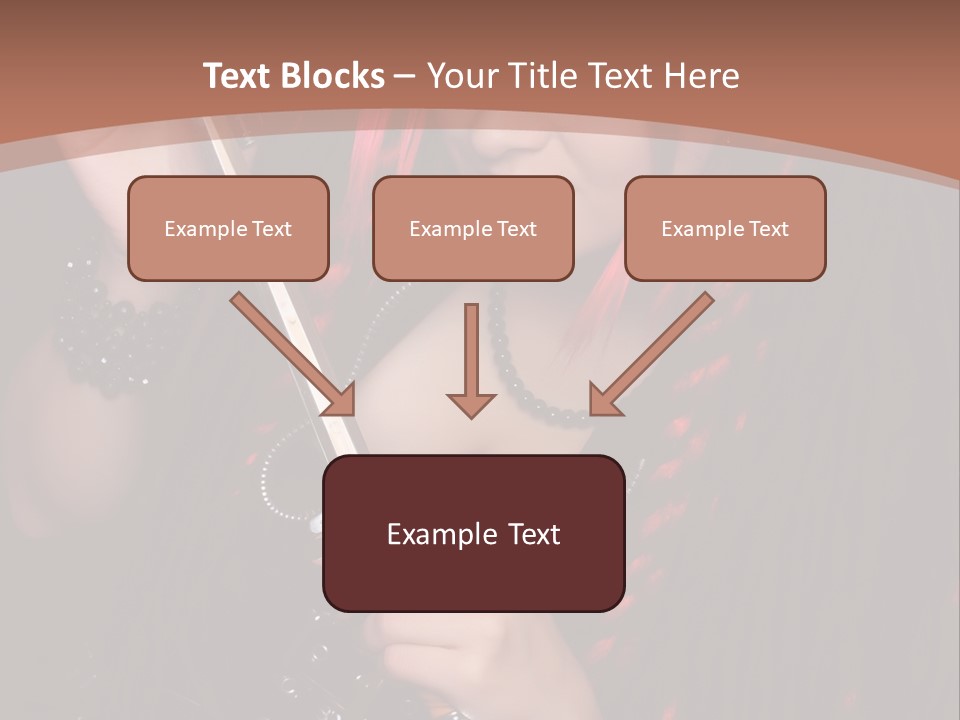 A Woman With Red Hair Holding A Sword PowerPoint Template