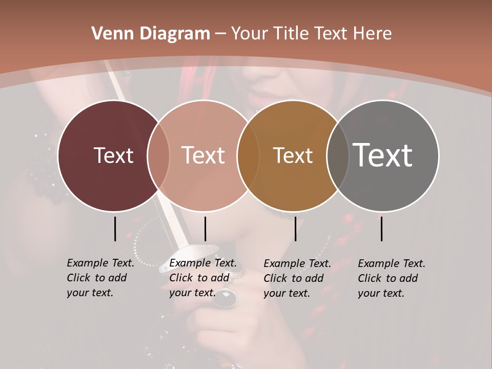 A Woman With Red Hair Holding A Sword PowerPoint Template