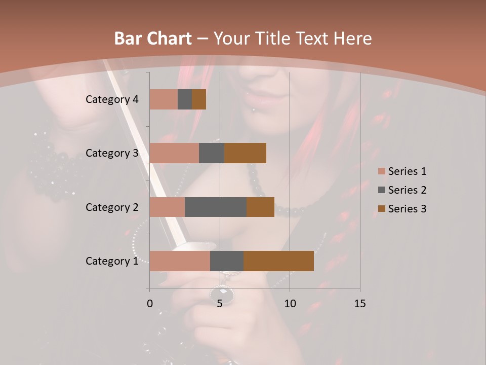A Woman With Red Hair Holding A Sword PowerPoint Template