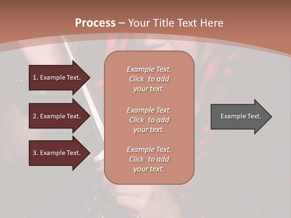 A Woman With Red Hair Holding A Sword PowerPoint Template