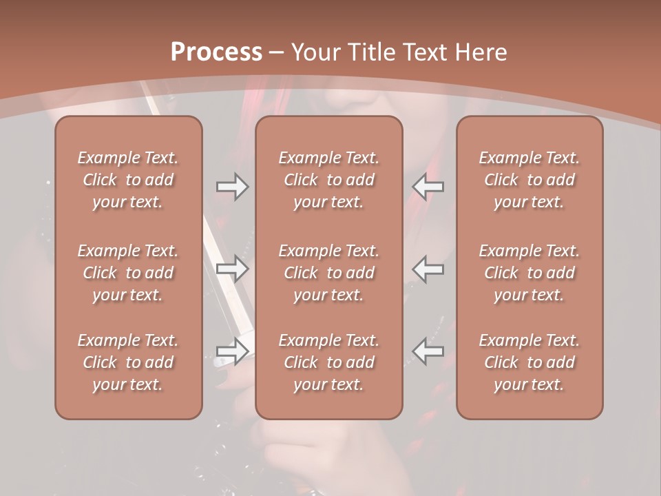 A Woman With Red Hair Holding A Sword PowerPoint Template