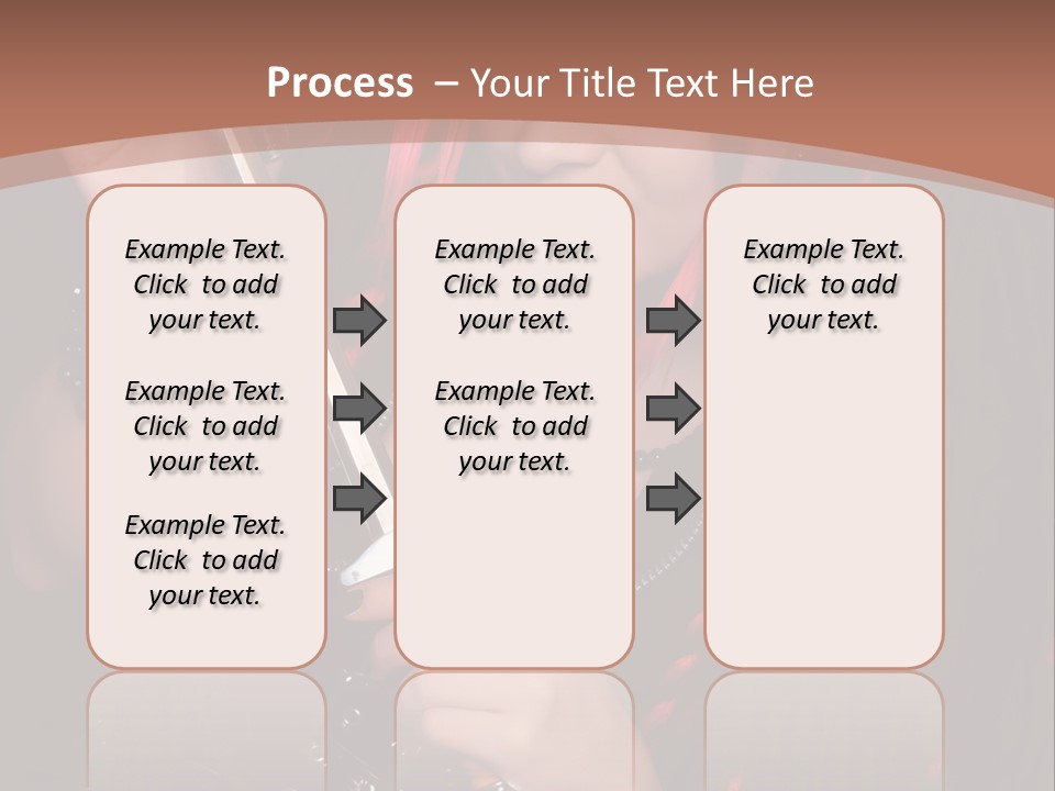 A Woman With Red Hair Holding A Sword PowerPoint Template