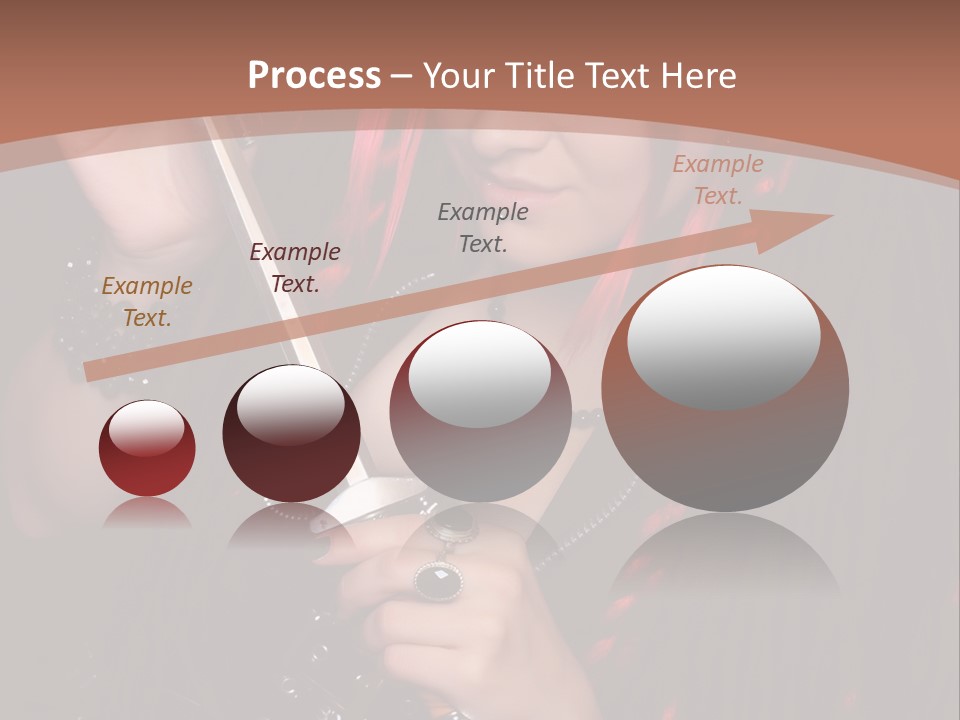 A Woman With Red Hair Holding A Sword PowerPoint Template