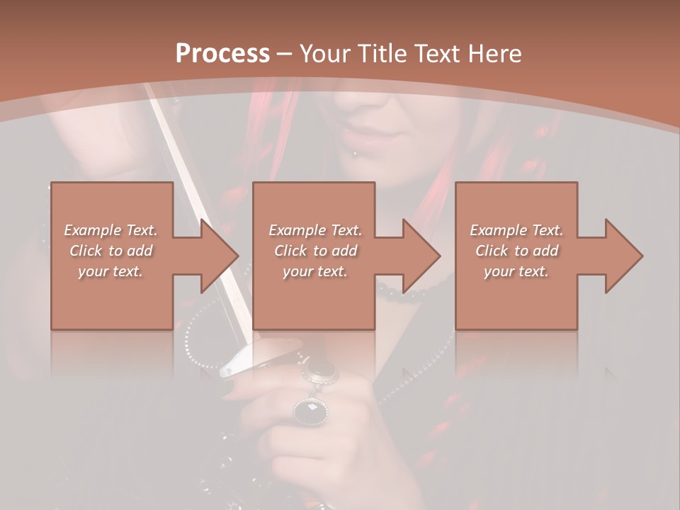 A Woman With Red Hair Holding A Sword PowerPoint Template