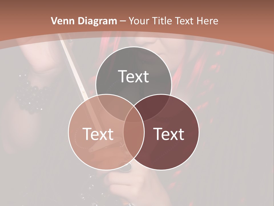 A Woman With Red Hair Holding A Sword PowerPoint Template