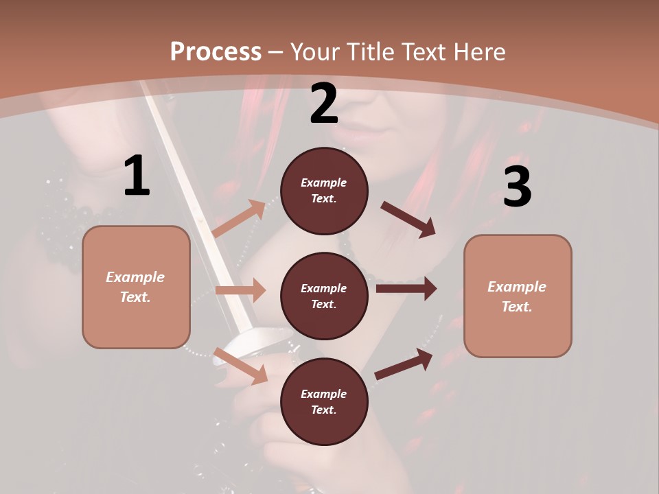 A Woman With Red Hair Holding A Sword PowerPoint Template