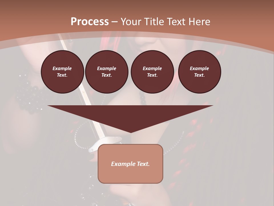 A Woman With Red Hair Holding A Sword PowerPoint Template