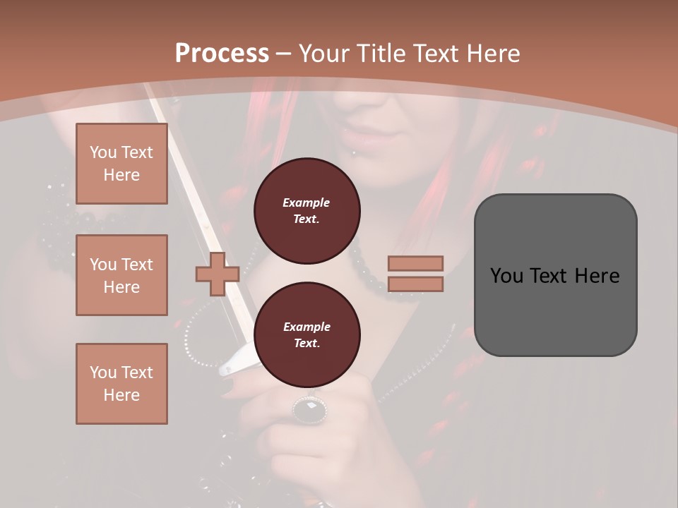 A Woman With Red Hair Holding A Sword PowerPoint Template