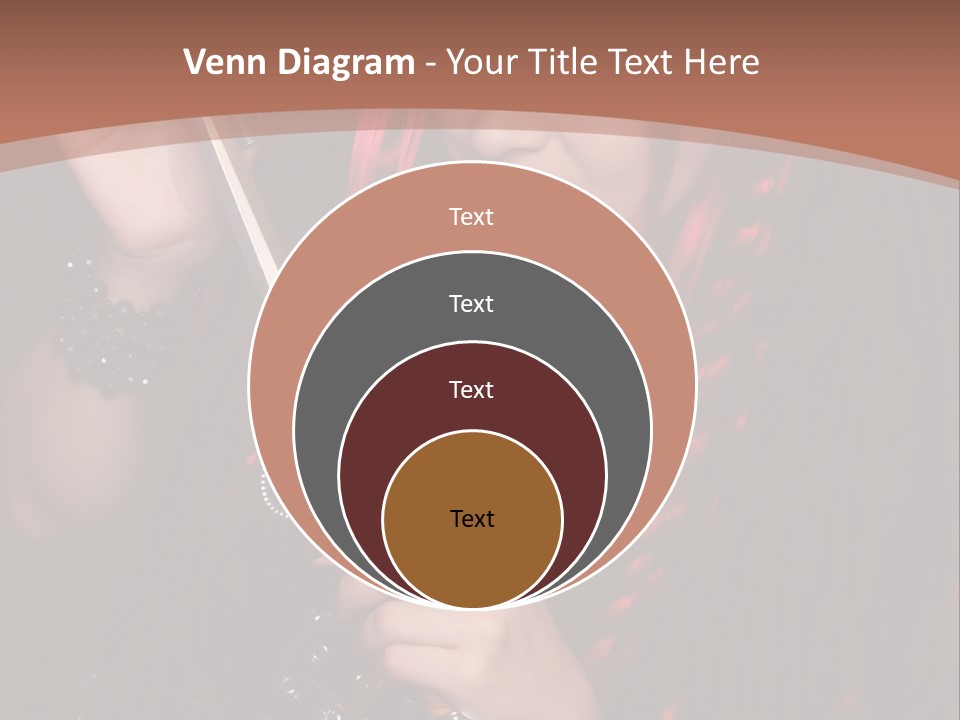 A Woman With Red Hair Holding A Sword PowerPoint Template